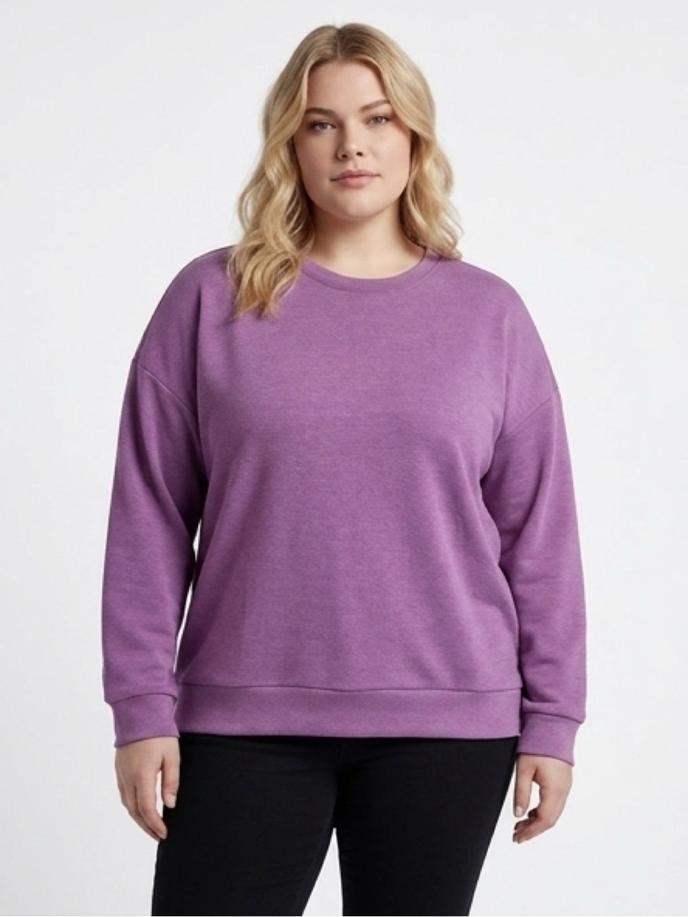 NEW Lazypants Super Soft Crewneck Sweatshirt Pink Large